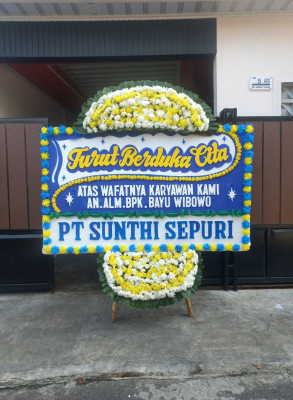 Papan Bunga Duka di Lubuk Begalung